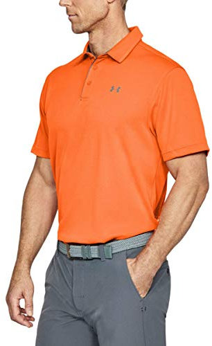 Under Armour Men Tech Polo Short Sleeve T-Shirt, orange (Team Orange/Graphite), XXX-Large