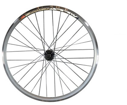 Woo Hoo Bikes Starrer Gang, Single Speed vorne oder hinten, 30 mm Rad mit Joytech Flip Flop Track Naben (Silber, hinten)