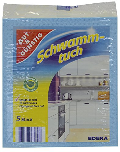 GUT & GÜNSTIG 2235743000 Schwammtuch - 5 Stück