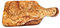 Tagliere Rettangolare con Manico in Legno d'olivo cm 32x16x2