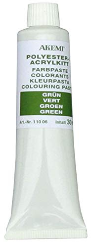 Akemi Pâtes de peinture, vert 11269, pour colorer la peinture de mastic marbré, concentré de peinture, colorer et personnaliser la peinture de mastic (vert)