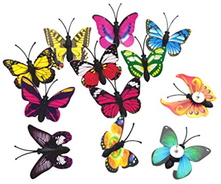NUOBESTY 30 Stücke Schmetterling Reißzwecken Dekorative Pinnnadeln Reißnägel Stecknadeln Thumb Tacks Karte Nagel Karte Pins für Büro Schule Möbel Kork Landkarte Pinnwand