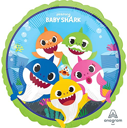 (PKT) Baby Shark Foil Balloon Childrens Party