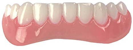 Instant Smile Handmade Cosmetic Lower Teeth, Bright White Shade, Comfortable Lower Veneer for Extended Wear, Teeth Veneers for Men and Women, 1 Size Fits Most