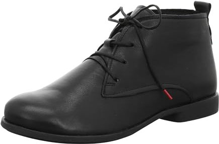 THINK! Damen AGRAT leder gefütterte, nachhaltige Stiefelette, 0000 Schwarz,38 EU