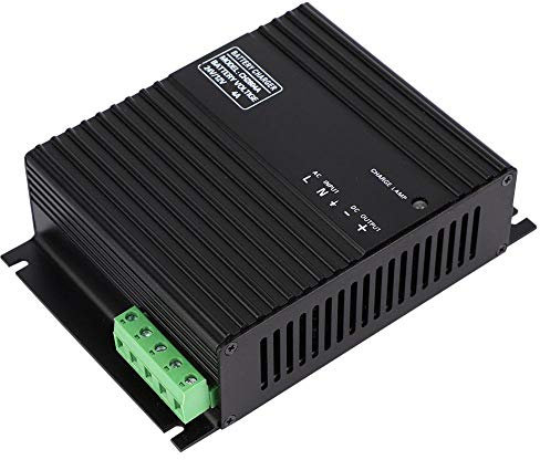 Cargador de generador, 12V/24V 4A Dispositivo Inteligente de Carga de batería Generador Derv Cargador de batería con LE 20~600Hz Voltaje de Trabajo AC80~275V