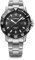 WENGER Herren Armbanduhr Seaforce Ø 43 mm, Swiss Made, Analog Quarz, Wasserdicht bis 200 m, Edelstahl-Armband, Schwarz/Silber, 01.0641.131