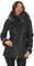 Hollert Damen Lammfelljacke Lena Winterjacke aus Merino Schaffell Echtleder mit Kapuze Größe XL, Farbe Dunkelgrau