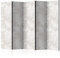 murando - Paravent Raumteiler Innen Blumen 225x172 cm 5-teilig Einseitig Raumtrenner Trennwand Holz Room Divider Mobiler Sichtschutz Spanische Wand Raum Abtrennung Natur Botanik weiß grau f-C-0256-z-c