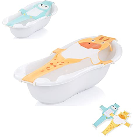 Chipolino Filet baignoire bébé Animaux Insert baignoire arceau en plastique, coloris:jaunir