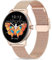 LUNIQUESHOP Smartwatch LSFIT Dorado, Reloj Inteligente Mujer, Monitor de Sueño, Seguimiento del Menstrual,Control de Musica, Oxígeno Sanguíneo Frecuencia Cardíaca, Pulsera Actividad, Android iOS