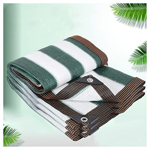 NA Rete Ombreggiante Traspirante, Verde e Bianco,Rete Tessuta al 95%,Antistrappo,Tessuto Ombra Robusta,Protezione UV,per Terrazzo Balcone Giardino Piscina e Serre 4x6m