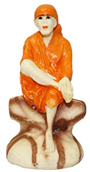 SANGAM Sai Baba Statue Harz Gott Statue Skulptur Sammlerfiguren Home Dekorative Ornamente Für Hindu Tempel Dekoration Religiöse Polyresin Figuren Hindu Geschenke