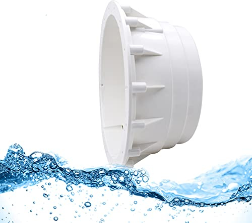 LGJEGD PAR56 Pool eingebettet Nische wasserdichtes Gehäuse, IP68 wasserdicht ABS/Edelstahl Material Unterwasser-Einbauleuchte ohne PAR56 Lampe (Color : Vinyl)