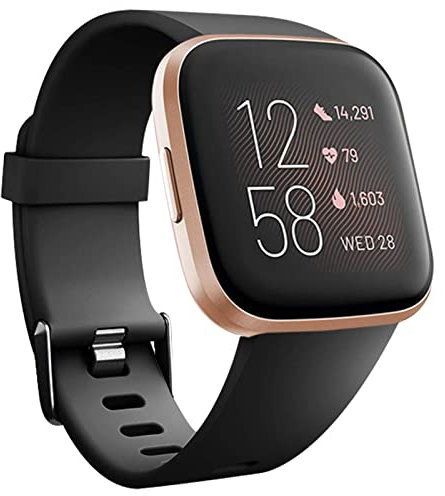 honecumi Cinturino Compatibile per Fitbit Versa 2 /Versa Donna Uomo Cinturino, Versa 2 Morbido Silicone Classico Regolabile Sportivo Cinturino Accessori Colorato Braccialetti,Grande/Nero