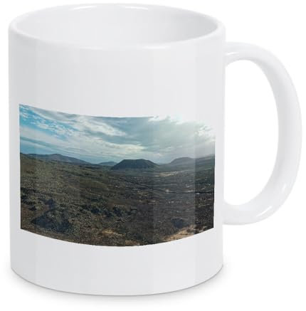 artboxONE Tasse Fuerteventura - Vulkanfeld von Dienstleistungsdrohne.de - Kaffeetasse Natur