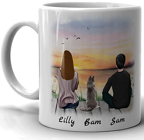 4GIFTSAKE Personalised Dog Lover Coffee Mug 11oz - Custom Dog Mug for Dog Mum or Dad - Tea and Coffee Lovers Gift - Unique Coffee Gifts for Pet Parents - Mothers Day or Fathers Day Present