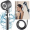 Pommeau de Douche Haute Pression, Douchette Douche Salle de Bain 4 Modes Réglable, Anti Calcaire Douchette Massant avec Stop Eau, Pommeau de Douche Économie d'Eau, SPA Pomme de Douche (B)