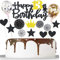 Happy 13th Birthday Tortendeko 13. Geburtstag Mädchen Jungen Kuchendeko Schwarz Gold 13 Jahre Kuchen Topper Cake Topper 13. Geburtstag 13. Geburtstagstorte Topper Tortendeko Geburtstag 13 Jahre
