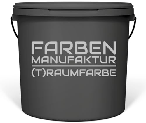 Farben Manufaktur Wandfarbe grau Innenwandfarbe Innenfarbe matt grau RAL Profi direkt deckend 5L, Farbe: RAL 7039 Quarzgrau