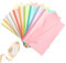 Furuising 50 Blatt Bunt Seidenpapier, 10 Farbiges Metallic Seidenpapier zum Verpacken, 50x35cm Glitzerndes Seidenpapier Verpackungsmaterial mit 1 Satinband für Bastelarbeiten,Geschenkverpackungen