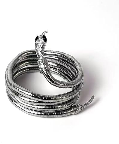 BSLVWG Vintage Schlange Choker Punk Biegbare Schlange Halskette Ägyptische Schlange Halskette Statement Kragen Flexible Twist Schmuck für Frauen