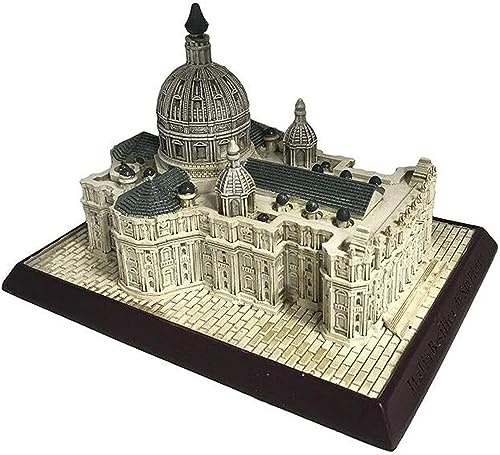 NUNETH Architektonische Skulptur, Vatikanischer Petersdom Ornament, dekorative Statue aus Kunstharz, Desktop-Sammlerstück, Grau