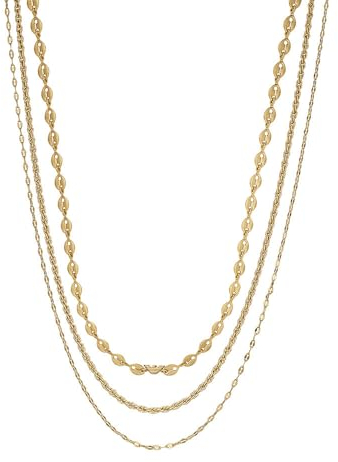 EMPORIO ARMANI Damenkette mehrreihig Metall goldfarben, EGS3111710