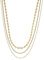 EMPORIO ARMANI Damenkette mehrreihig Metall goldfarben, EGS3111710