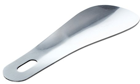 TsoLay Cuchara de zapatos largos Calzador de zapatos de metal de acero inoxidable profesional 10 cm 4