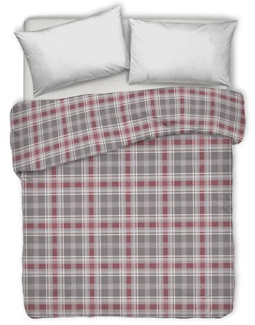 PENSIERI DELICATI Tagesdecke für Doppelbett, 260 x 280 cm, Einzelbett, 100% Pique-Baumwolle, ideal als Überwurf für Doppelbett, Muster Ben Taupe, 100% Made in Italy