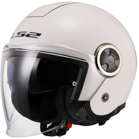 LS2, Jet-Motorradhelm CLASSY SOLID Gloss White, XS