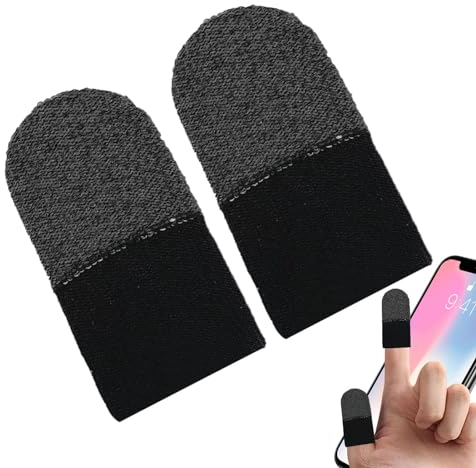 Guantes para jugar con dedos para videojuegos, 2 unidades, resistentes al sudor, para dedos y pulgares, protección para el pulgar, guantes de , accesorios de juego para juegos móviles