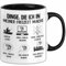 Dinge Die Ich In Meiner Freizeit Mache Angeln Tasse Geschenk Für Angler (Schwarz)