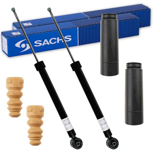 2x SACHS Stoßdämpfer + Protection-Kit hinten für Polo 9N 6R1 6C1 AB BJ 2001