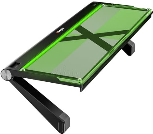 Xlayout TV Top Regal Monitor Shelf mit RGB-Beleuchtung, Acryl Monitor Ablage Top Shtorage Bracket, Easy to Install, Screen Shelf für Home Decor, Konsolen, Router & Zubehör (14.3 x 5.1 Inches)