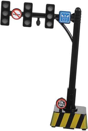 Lurrose Feu De Panneaux De Signalisation pour Les Enfants Jouets De Road Trip pour Enfants Feu Stop pour Salle De Classe Artisanat De De Plastique Black