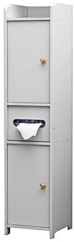 Organizador de estante esquinero independiente de 4 niveles para almacenamiento de baño y cocina debajo del fregadero con paneles de plástico de madera para organización y ahorro de espacio.