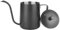 XTDMJ Regadera negra de 350 ml, para plantas de interior, mini regadera, acero inoxidable, caño largo, regadera para plantas de interior y suculentas (con cubierta)