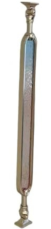 MTSYXYM Handlauf for Geländer,Metall Geländerspindeln,Geländer Außen aus Metall,270° drehbar, gehärtetes Glas, Rahmen aus Schmiedeeisen,für Veranda, Terrasse, Hotel.