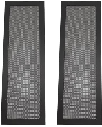 Socobeta 120 X 360mm PC Fan Dust Filter, PVC Computer Fan Filter Grills with Ultra Fine Holes for PC Case Power Supply Fan Vent (Black)