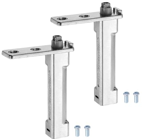 sourcing map 2pcs Zinc Alloy Freezer Door Hinges Replacement, Cooler Fridge Door Hinges with Precise Positioning for Refrigerator Freezer Doors Swivels Part