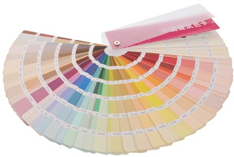 GALPADA Cartes D’échantillons de Peinture Multicolores 1 Pièce, Nuancier Ral Standard 365 Couleurs, Papier et Plastique, pour Rénovation, Bricolage et Projets Artistiques, Outil