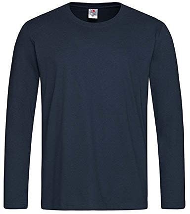 Stedman Apparel Men's Classic-T Long Sleeve/ST2500 T-Shirt, Blue Midnight, Large