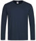 Stedman Apparel Men's Classic-T Long Sleeve/ST2500 T-Shirt, Blue Midnight, Large