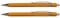 KOH-I-NOOR Druckbleistift Metall Fallbleistifte kurz 2er Set 2mm Mine - Farbe: Gelb
