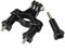 vhbw Fixation Guidon et Bras pivotant tri-directionnel pour caméra Sportive GoPro Hero 1, 2, 3, 3+