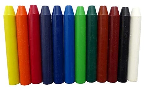 CREATIVE Sortiment Encaustic Wachsfarben, 12 Stäbchen Grundfarben