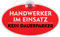 Schild, Autoschild Handwerker im Einsatz mit Saugnapf, 1,5mm wetterfestes PVC Material 184 x 104 mm groß, von innen oder außen