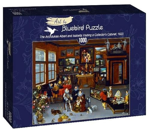 Bluebird Puzzle - Hieronymus Francken Licirca, Die Erzherzöge Albert und Isabella zu Besuch im Sammlerkabinett, 1623, 1000 Teile Puzzle - Puzzle für Erwachsene